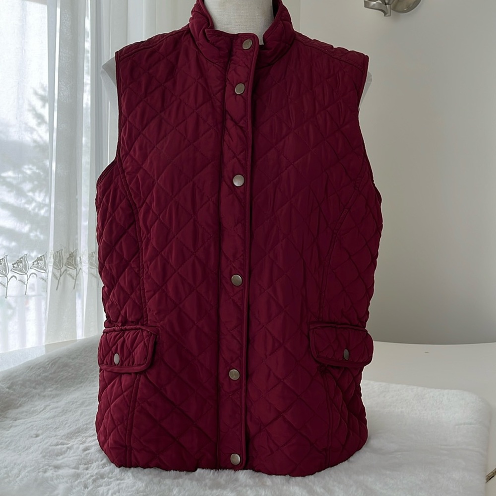 Denver Hayes quilted lined vest size large